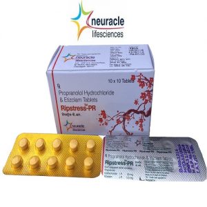 Etizolam 0.5 mg + Propanolol 20 mg tab