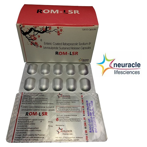 Rabeprazole 20 mg + Levosulpiride 75 mg SR Capsule