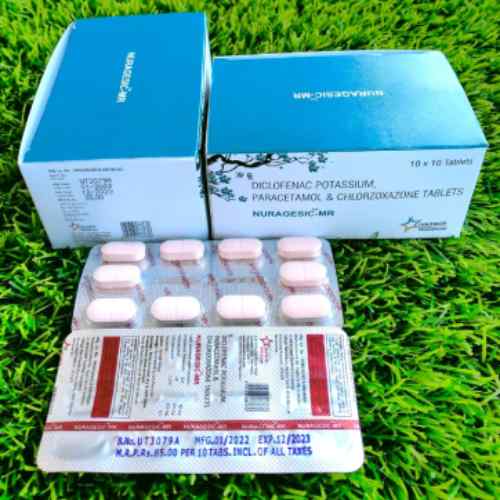 neuragesic mr - Diclofenac Potassium, Paracetamol & Chlorzoxazone Tablets