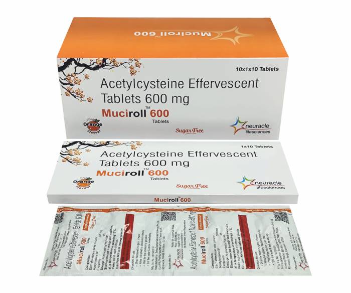 Best Acetylcysteine Effervescent Tablets in India